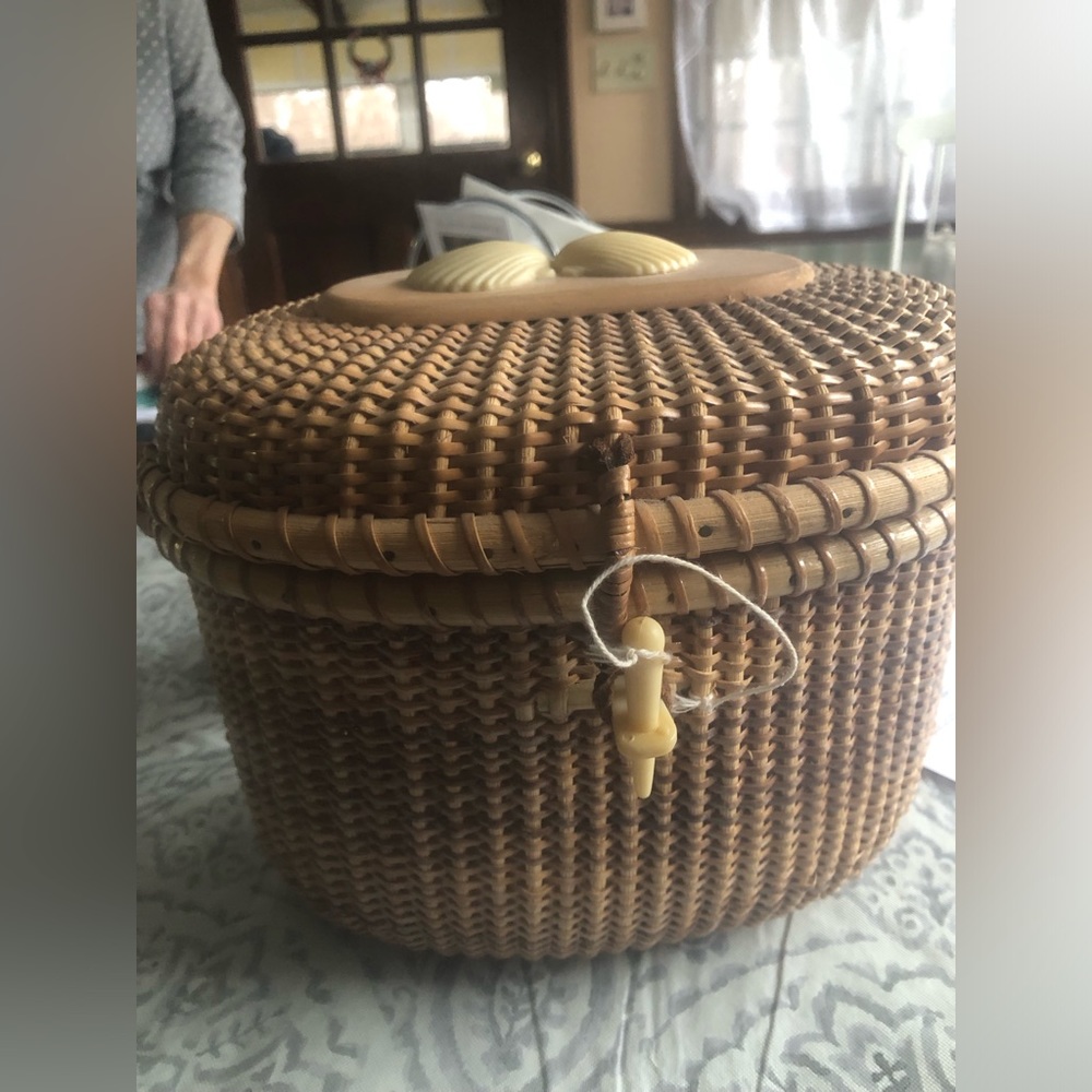 Nantucket wicker pocketbook